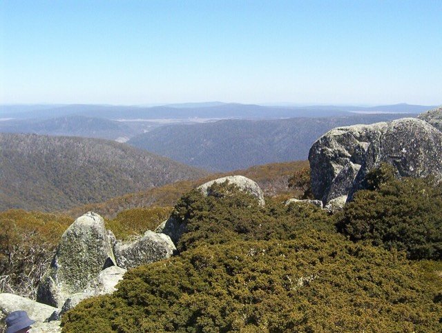 View across the hills of Namadgi National Park in the ACT